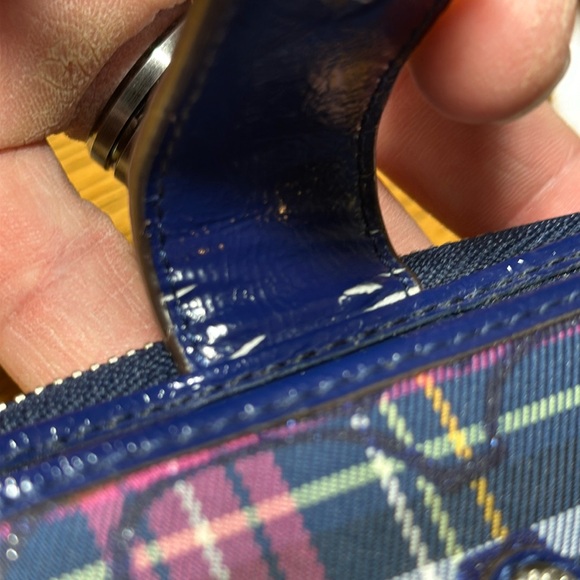 COACH Signature Tartan Snap Wallet - Picture 16 of 16